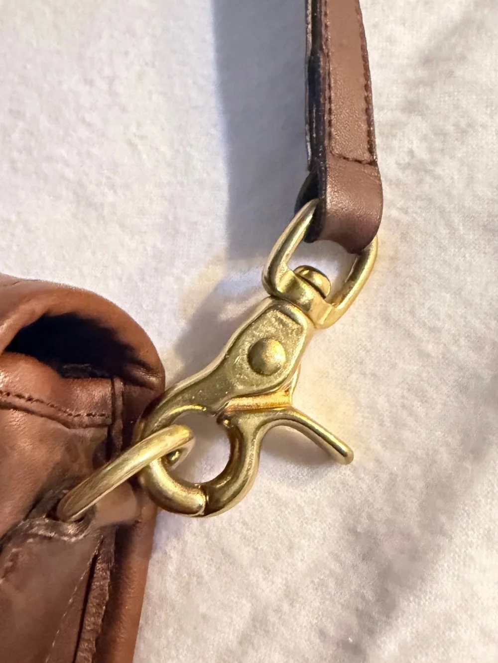 Vintage Leather Coach City Bag